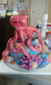 Octopus Cake finished paint