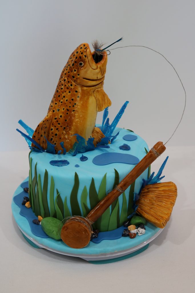 Fly Fishing Birthday Cake – Rexburg Cakes